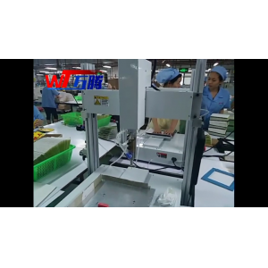 纸品行业-自动抬针涂胶机案例4-点胶机灌胶机生产